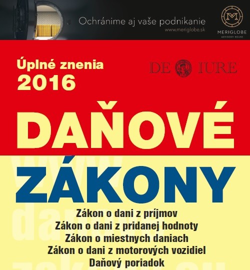 Daňové zákony 2016
